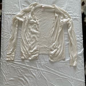 Cat & Jack Off-White Cardigan with Jewel Buttons (Size XL)